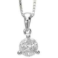 Halskette Bibigi Dame Petalo in Weißgold Diamante CLE0012B - CLE0012B